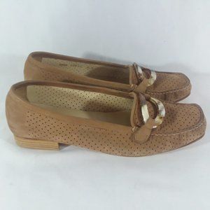 Stuart Weitzman 'Punchmoc' Nubuck Loafers 8.5M